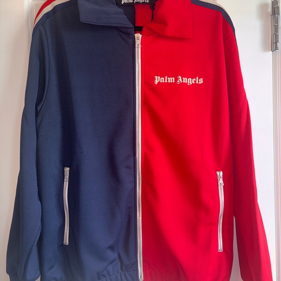 Palm Angels Red and Blue Track Jacket